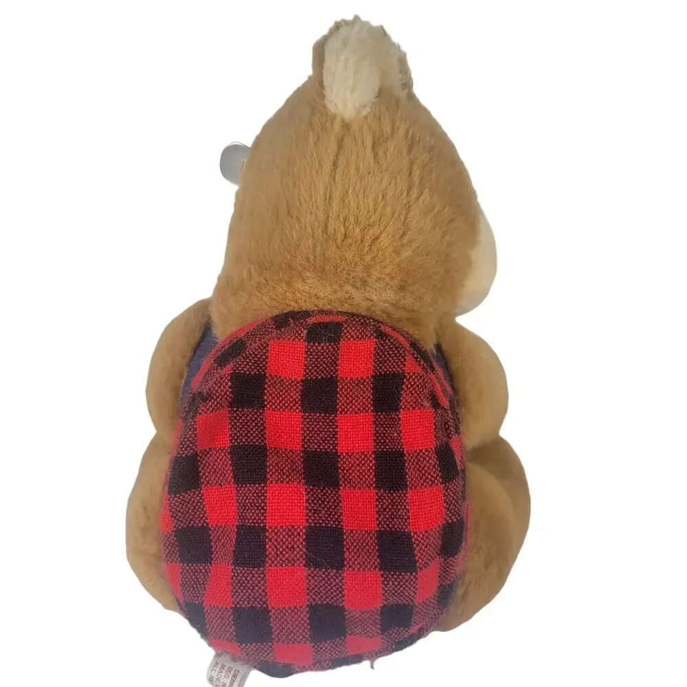 1986 Teddy Bear Plush Belt Shoulder Bag Fanny Pack Collectible Musical Wind-Up